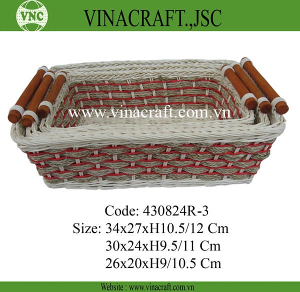 Vietnam wicker gift basket